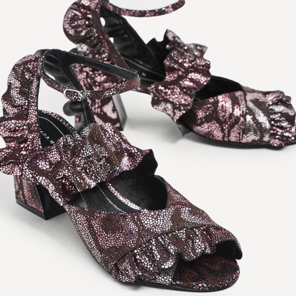 Zara leather sandals